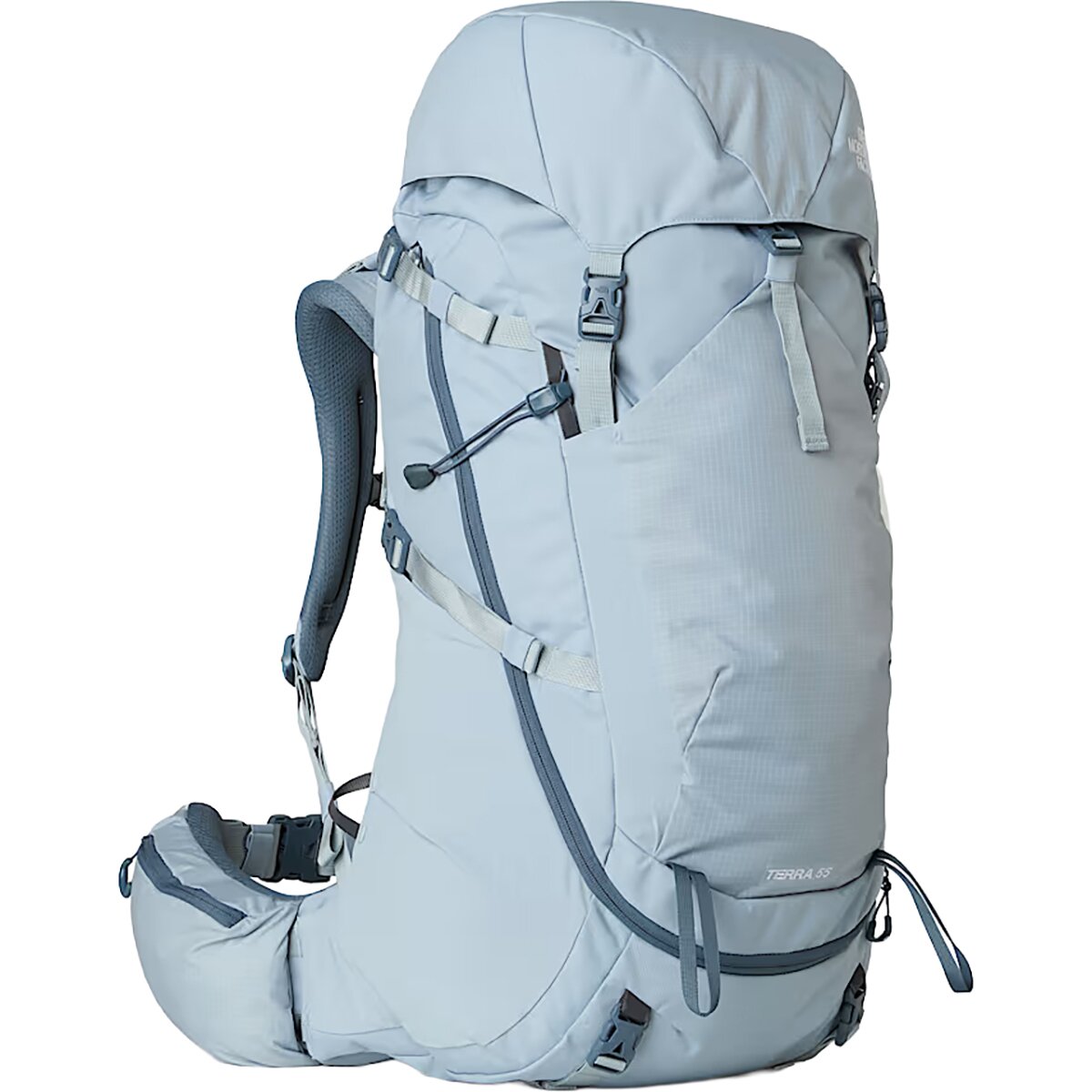 The North Face Terra 55 Backpack - Women's Frost Grey/Granite Grey, XS/S