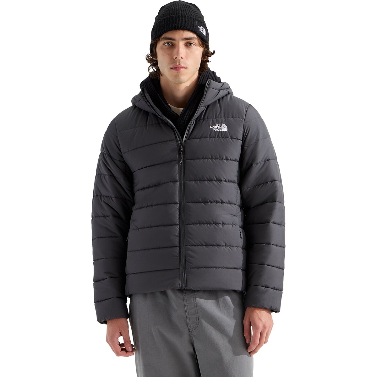 Image of The North Face Aconcagua Hooded Jacket - Men's Anthracite Grey, S