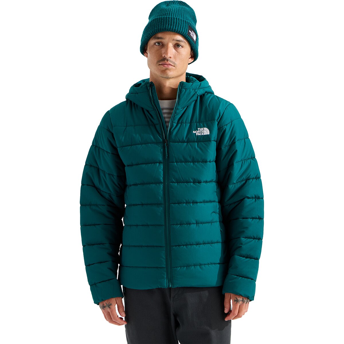 Image of The North Face Aconcagua Hooded Jacket - Men's Pacific Teal, S