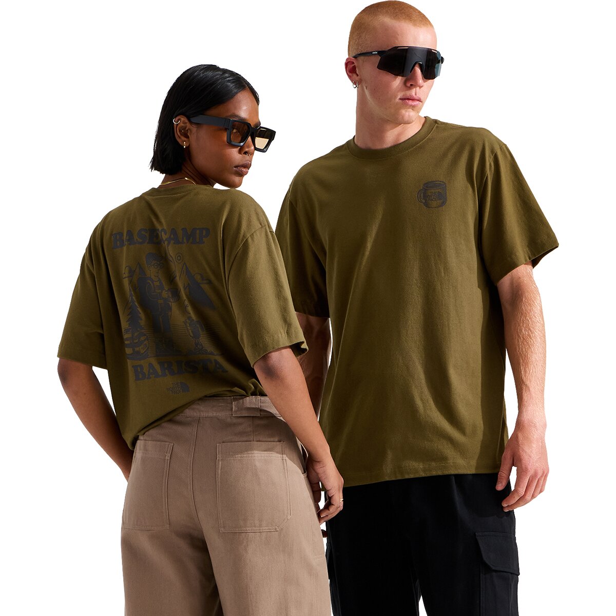 Image of The North Face Basecamp Barista Relaxed Short-Sleeve Graphic T-Shirt Caraway Seed, L