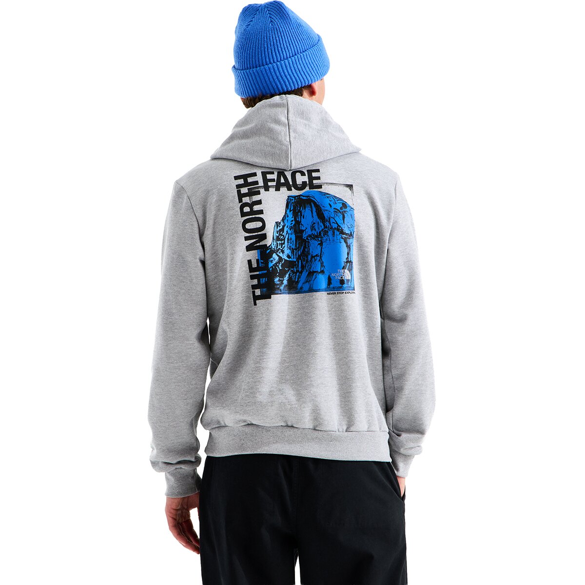 Image of The North Face Evolution Half Dome Photo Regular Hoodie - Men's TNF Pale Grey Heather, M