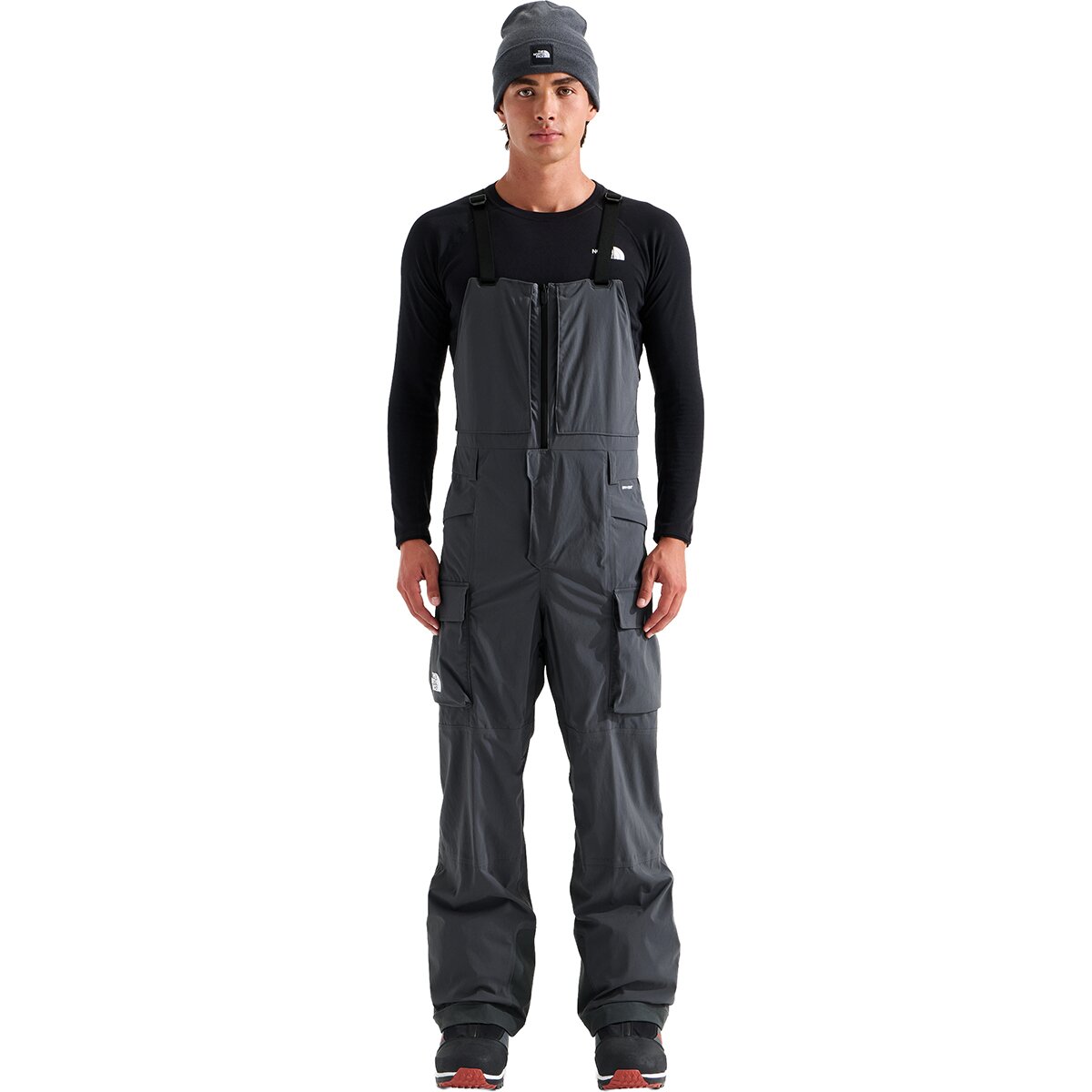 Image of The North Face Freedom Bib Pant - Men's Anthracite Grey, M/Short