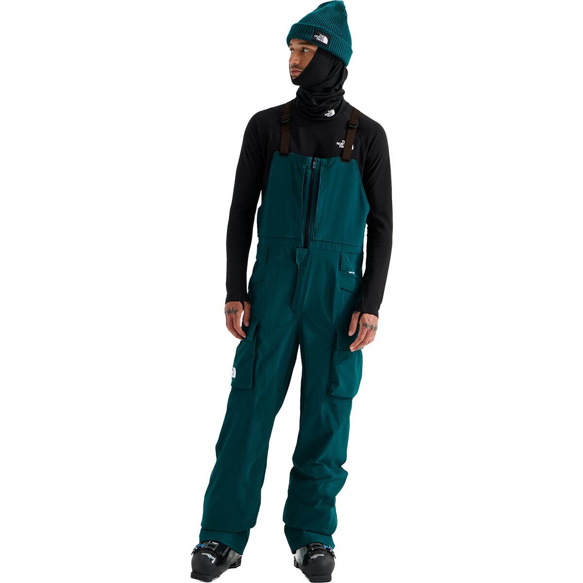 Image of The North Face Freedom Bib Pant - Men's Pacific Teal, L/Long