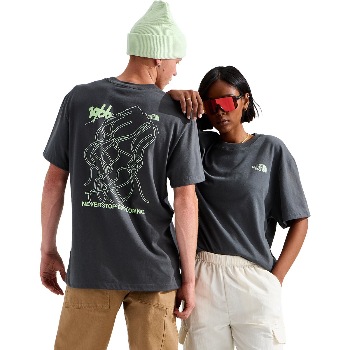 Image of The North Face NSE Slopes Relaxed Short-Sleeve Graphic T-Shirt Anthracite Grey, S
