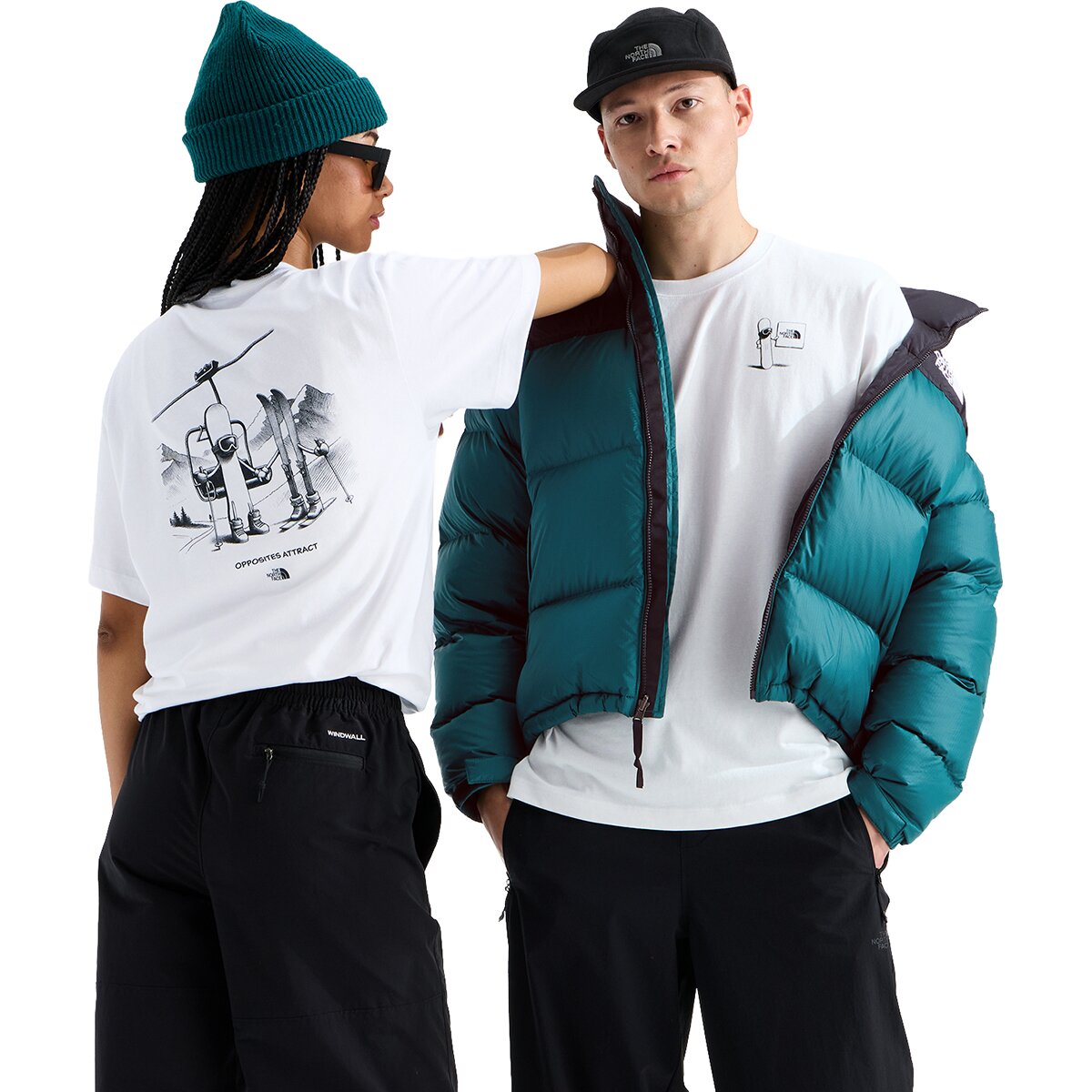 Image of The North Face Opposites Attract Relaxed Short-Sleeve Graphic T-Shirt TNF White, L