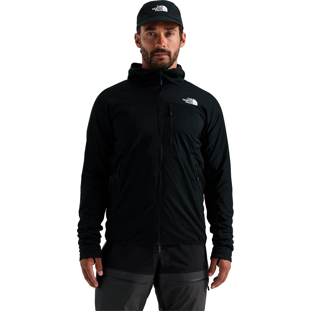 The North Face Summit FUTUREFLEECE Overlay Hoodie - Men's TNF Black, XXL