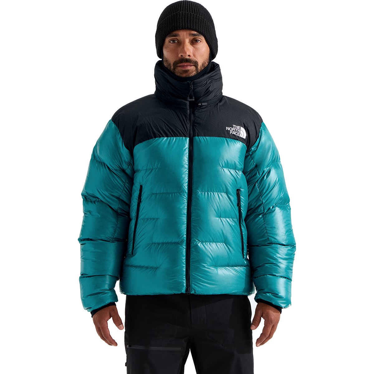 Image of The North Face Summit Nuptse Jacket - Men's Restorative Teal/TNF Black, L
