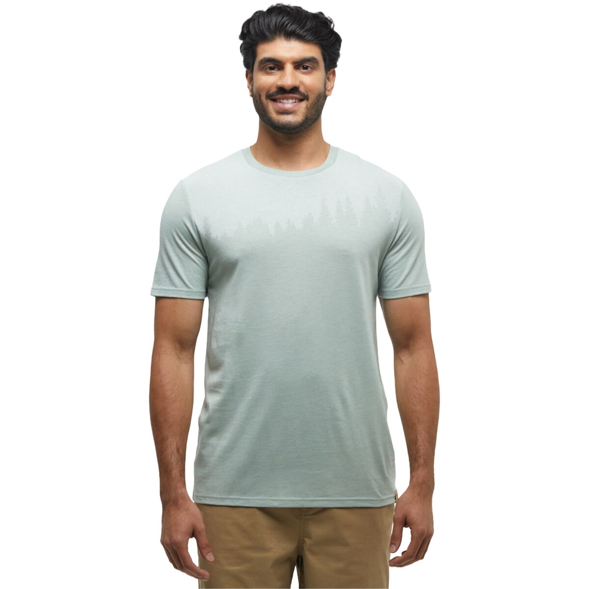 Image of Tentree Juniper T-Shirt - Men's Oasis Heather/White, M
