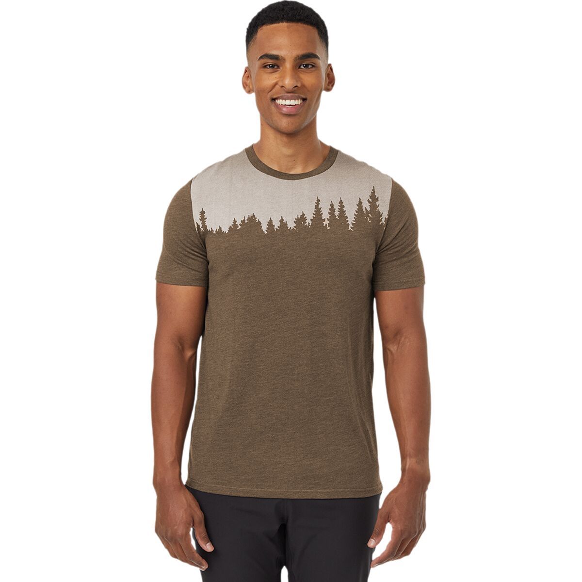 Tentree Juniper T-Shirt - Men's Tundra Heather/White, L