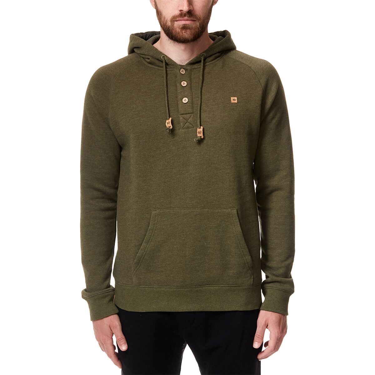 Tentree Oberon Pullover Hoodie - Men's Olive Night Green Heather, S