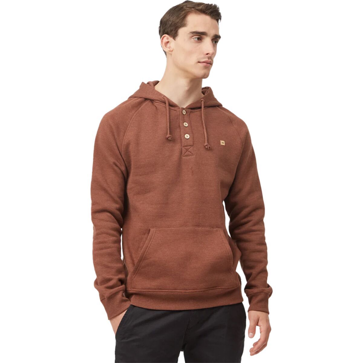 Tentree Oberon Pullover Hoodie - Men's Sepia Heather, S