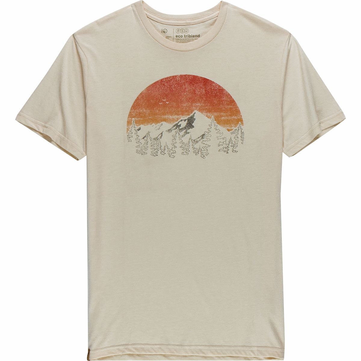 Tentree Vintage Sunset T-Shirt - Men's Elm White Heather, M