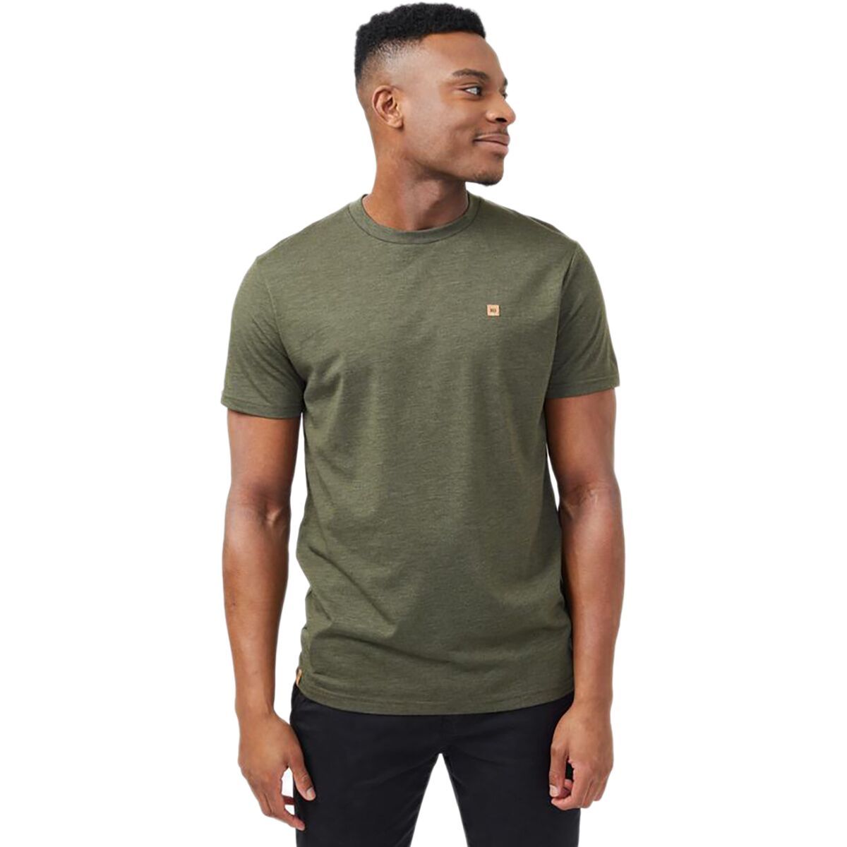 Tentree TreeBlend Classic T-Shirt - Men's Olive Night Green Heather, L