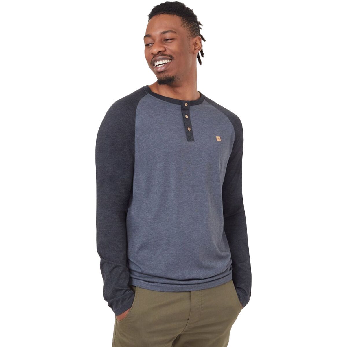 Tentree Classic Long-Sleeve Henley - Men's Gargoyle Grey Heather, M