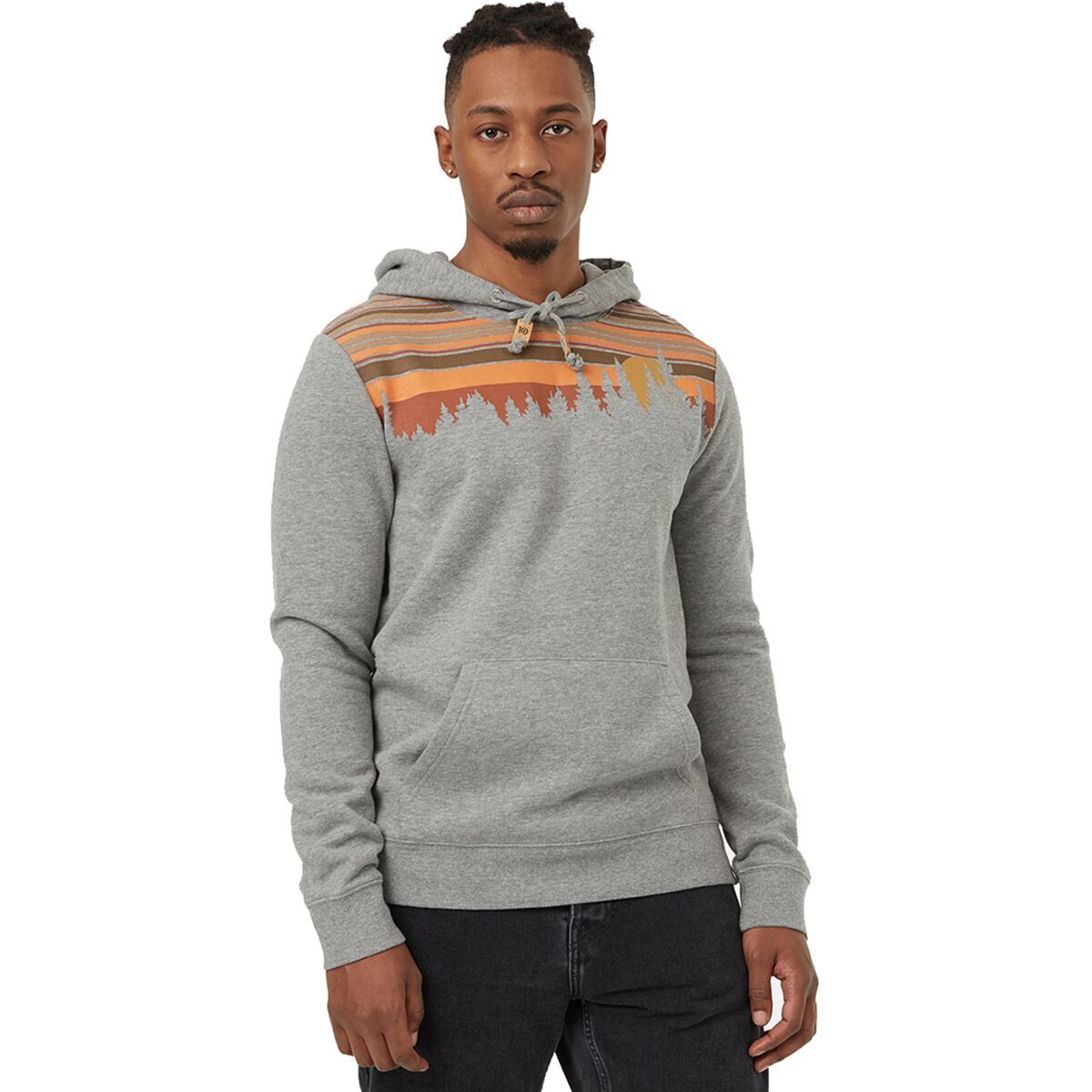 Tentree Retro Juniper Classic Hoodie - Men's Grey Heather/Sweet Birch, M