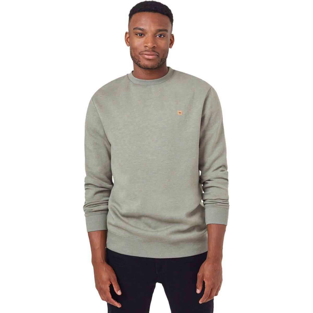 Tentree TreeFleece Classic Crew Sweatshirt - Men's Vetiver Green Heather, XXL