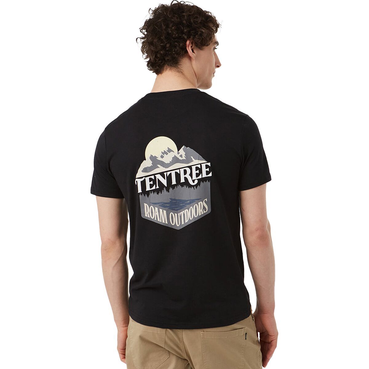 Image of Tentree Roam Outdoors T-Shirt - Men's Meteorite Black, XL