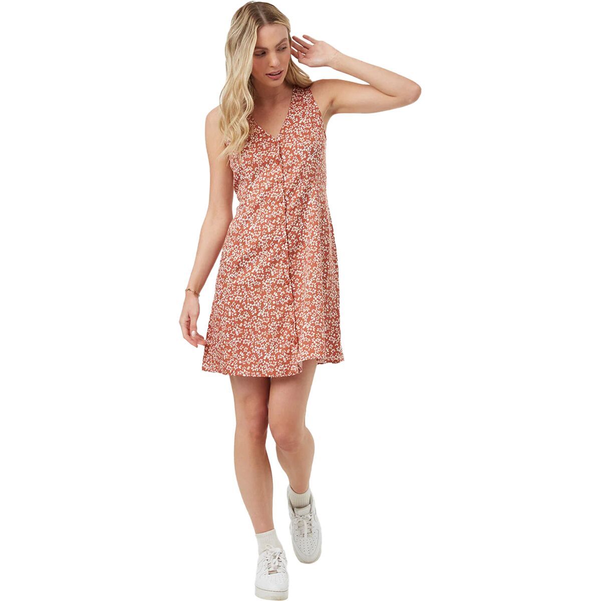 Tentree Cami Dress - Women's Baked Clay Floral, M