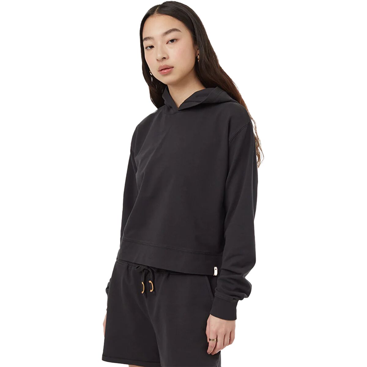 French Terry Cropped Hoodie - Women