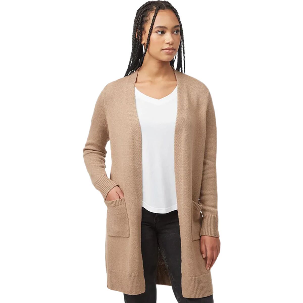 Tentree Highline Wool Cardigan - Women's Pine Bark, S