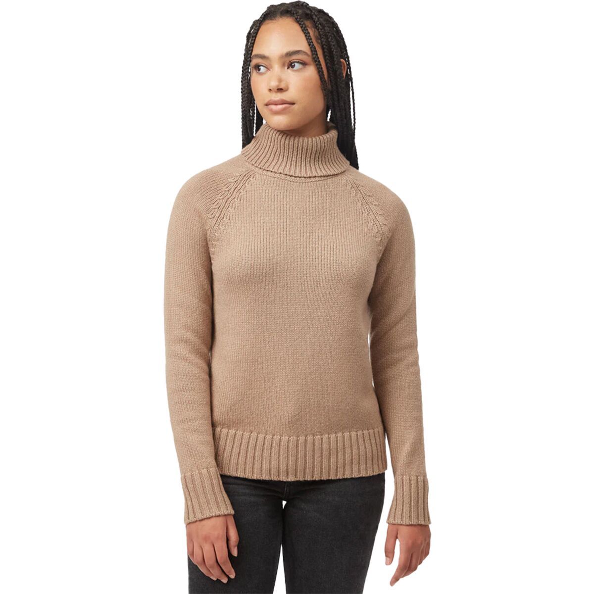 Tentree Highline Wool Turtleneck Sweater - Women's Pine Bark, S