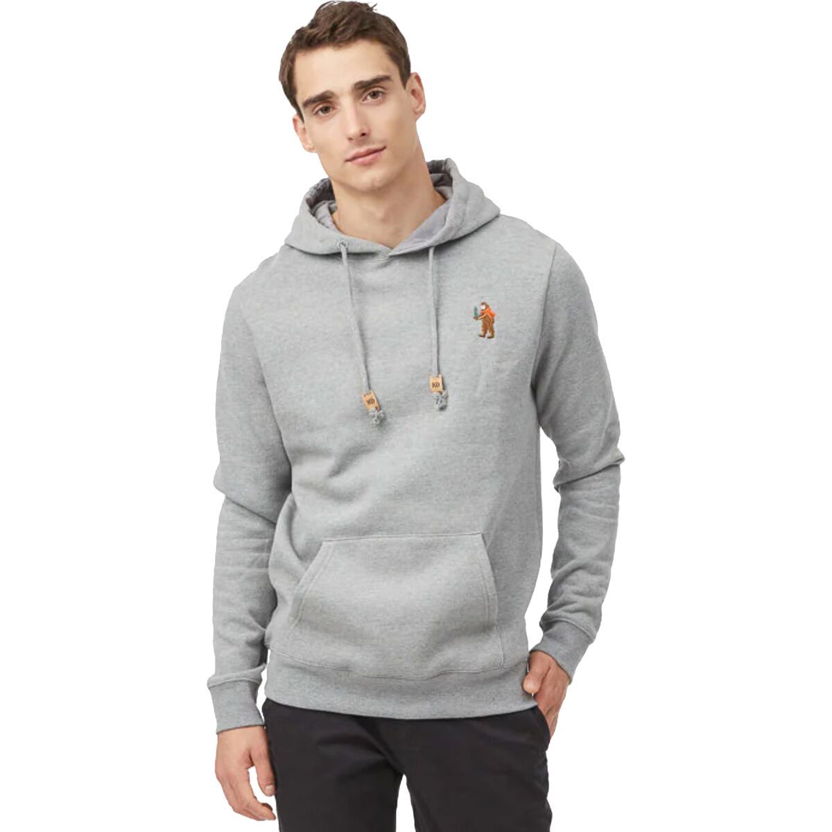 Tentree Holiday Sasquatch Hoodie - Men's Grey Heather, XL