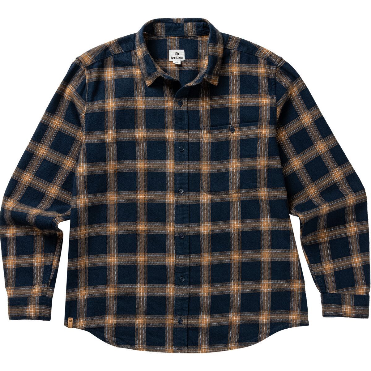 Tentree Kapok Shirt - Men's Dress Blue/Foxtrot/Silver Cloud, XL