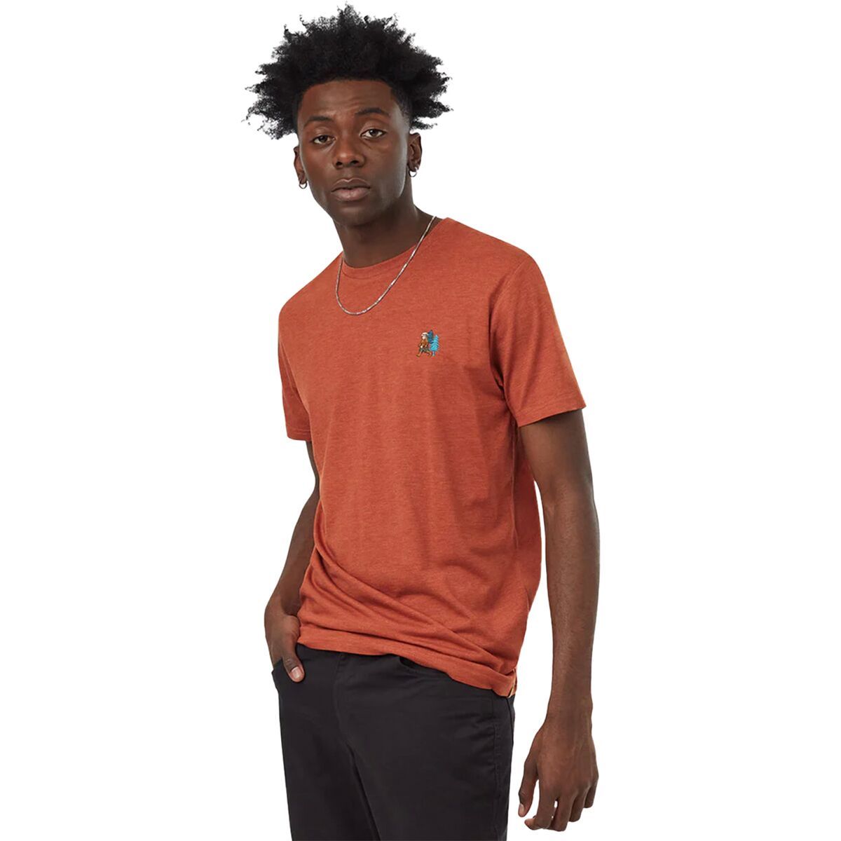 Tentree Sasquatch T-Shirt - Men's Baked Clay Heather/Rubber, S