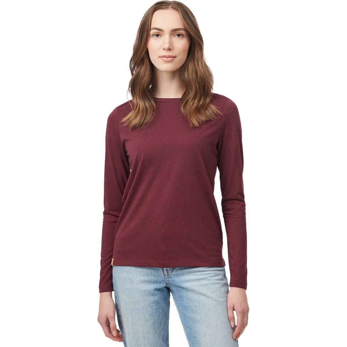 Tentree TreeBlend Long-Sleeve T-Shirt - Women's Fig, XL