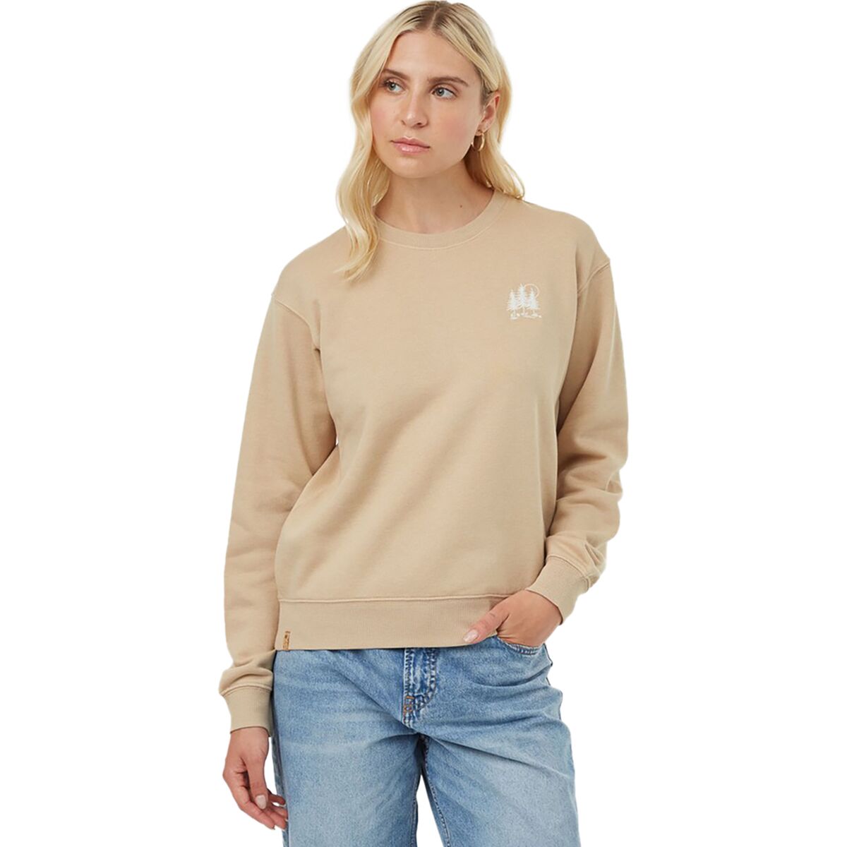 TreeFleece Golden Forest Crew Sweater - Women