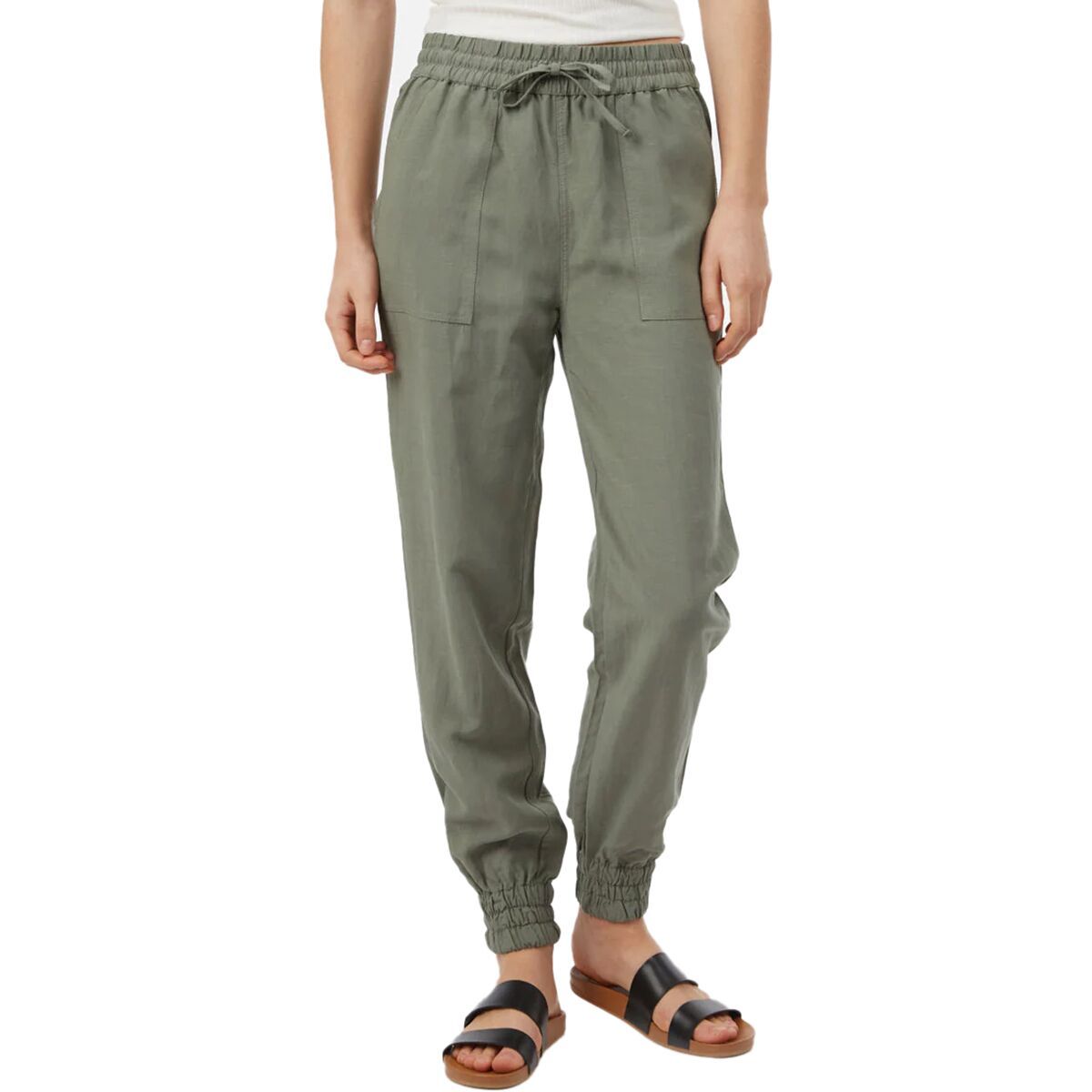 Tentree TreeLinen Thruline Pant - Women's Agave Green, XL
