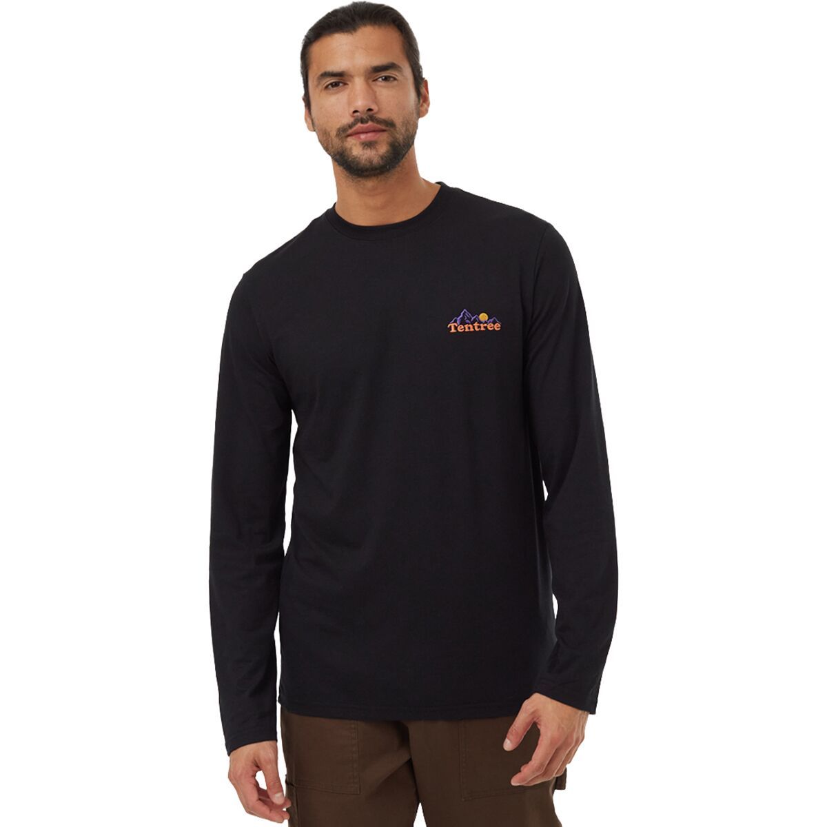 Tentree Mountain Wordmark Long-Sleeve T-Shirt - Men