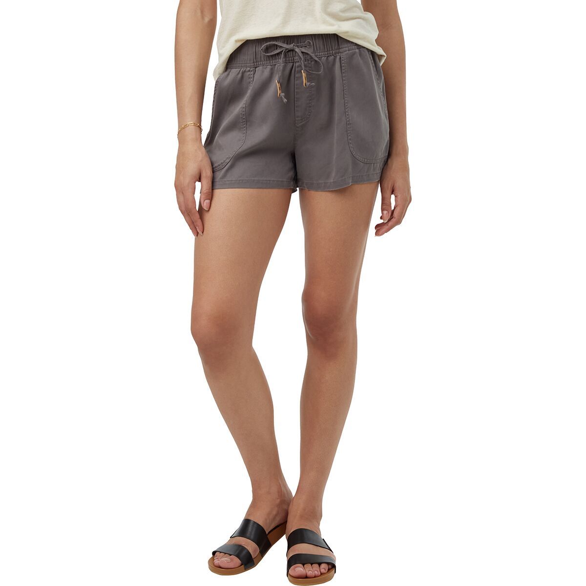 Tentree Tencel Instow Short - Women's Granite Grey, S