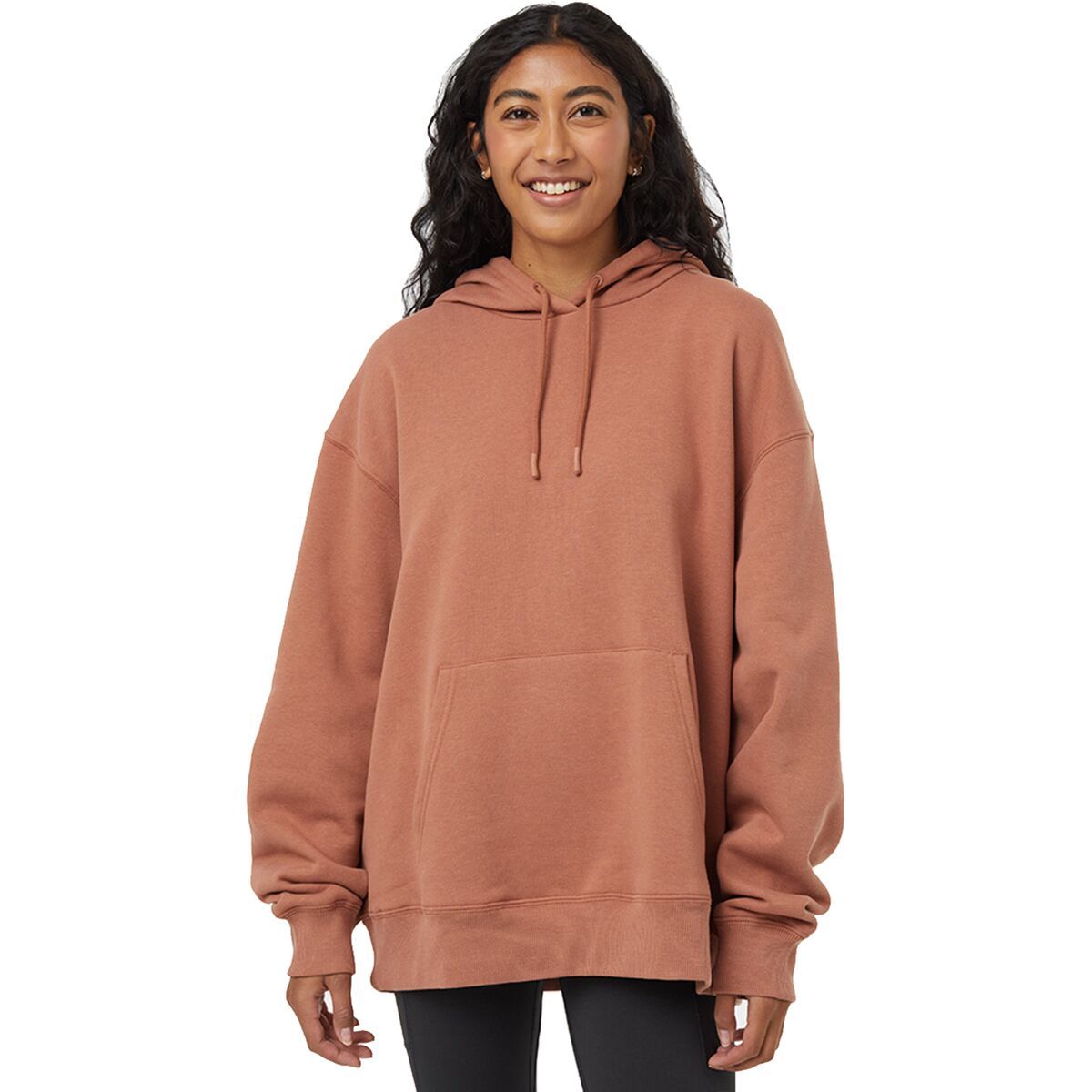 Tentree TreeFleece Oversized Hoodie - Women's Clay Tile, L