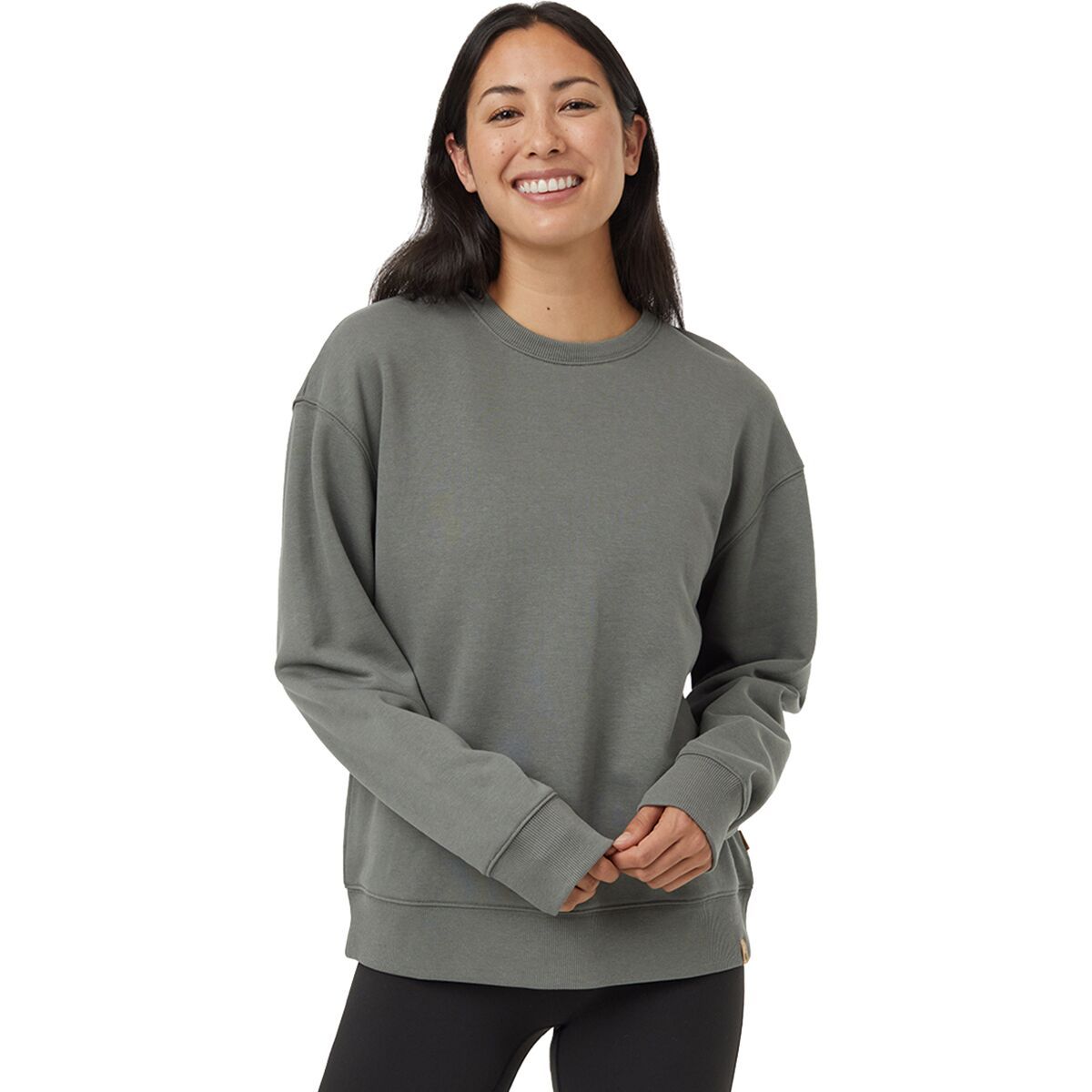 Tentree TreeFleece Relaxed Crew Sweatshirt - Women's Mineral, S