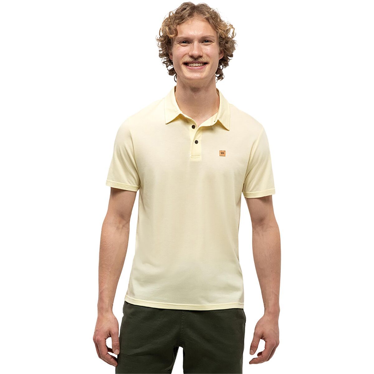 Image of Tentree Astir Polo Shirt - Men's Sunray Heather, XXL