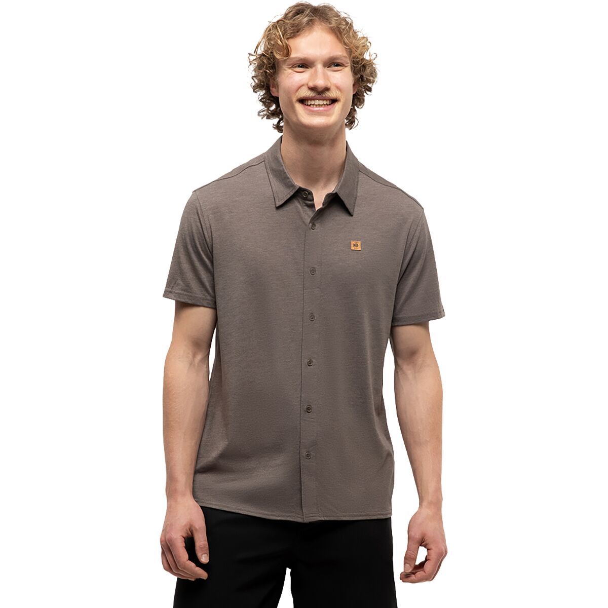 Image of Tentree Hawthorn Shirt - Men's Falcon Heather, XL
