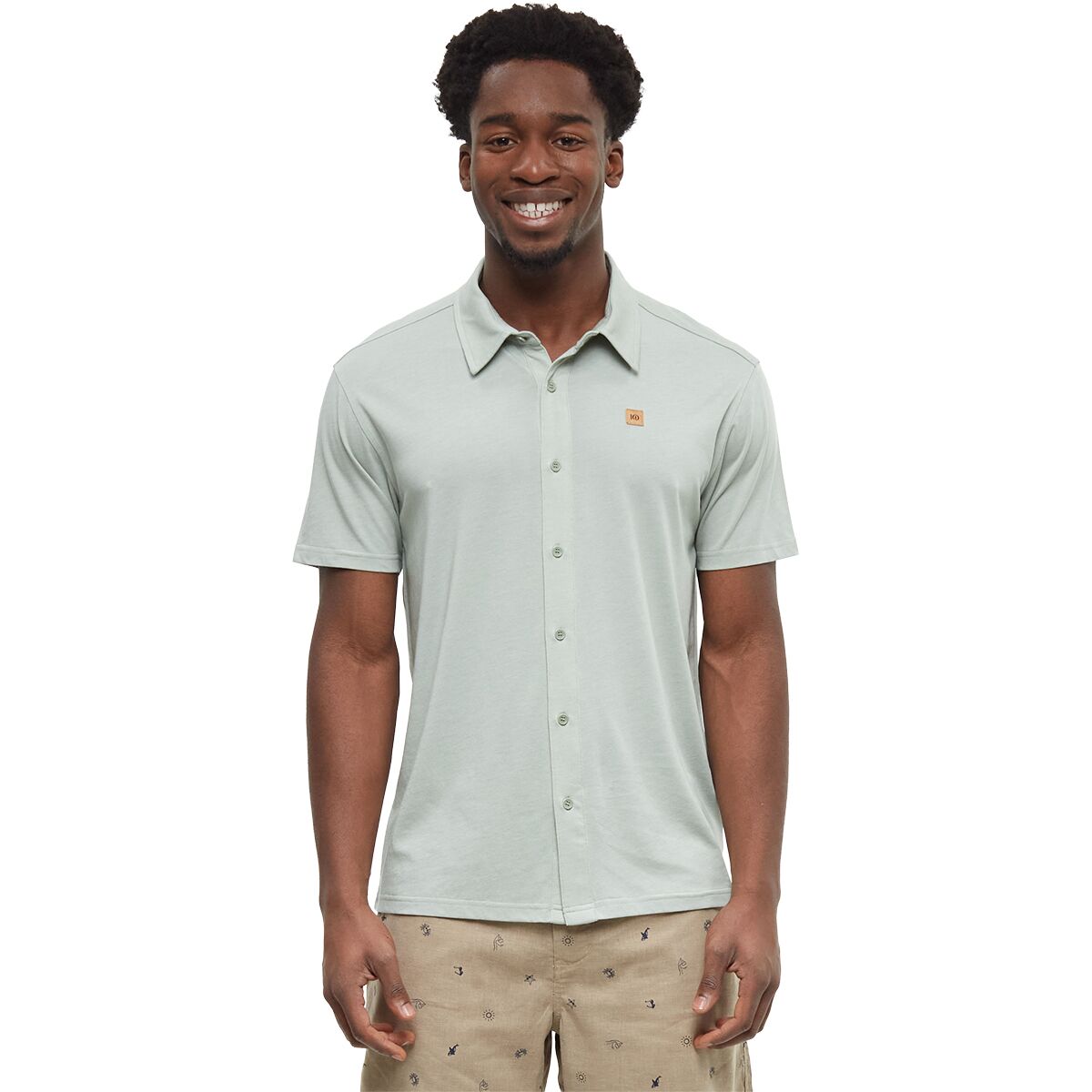 Image of Tentree Hawthorn Shirt - Men's Oasis Heather, XL