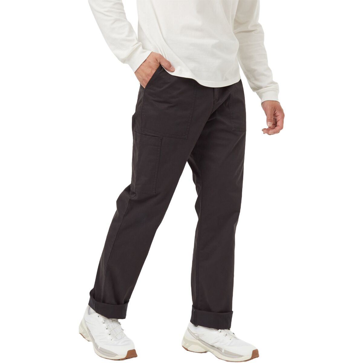 Image of Tentree Stretch Twill Workwear Pant - Men's Meteorite Black, 36