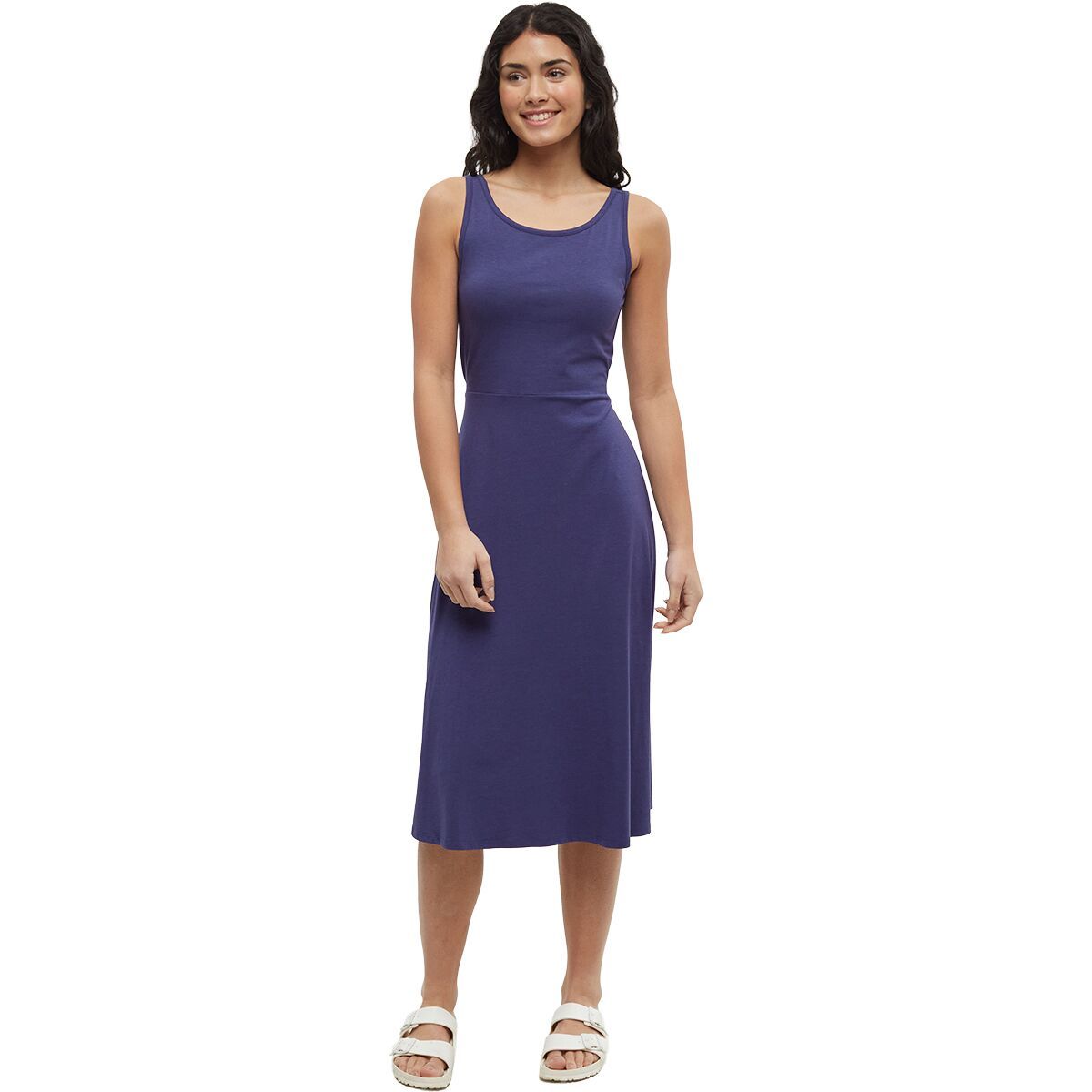 Image of Tentree Cavell Dress - Women's Indigo Tide, L