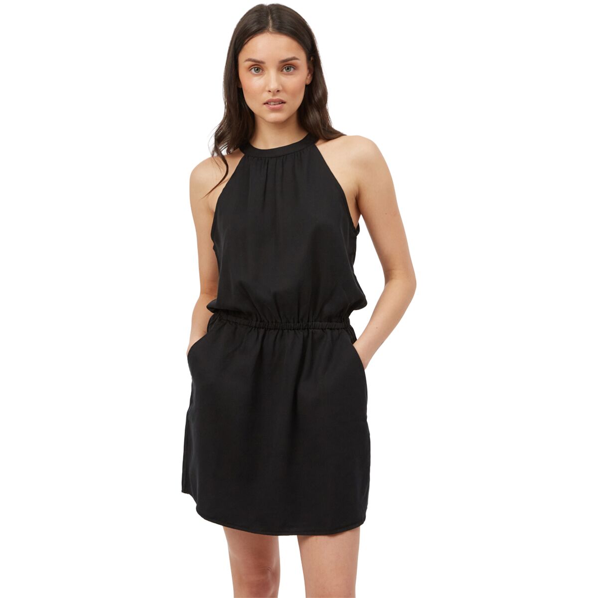Image of Tentree Cypress Dress - Women's Meteorite Black, M