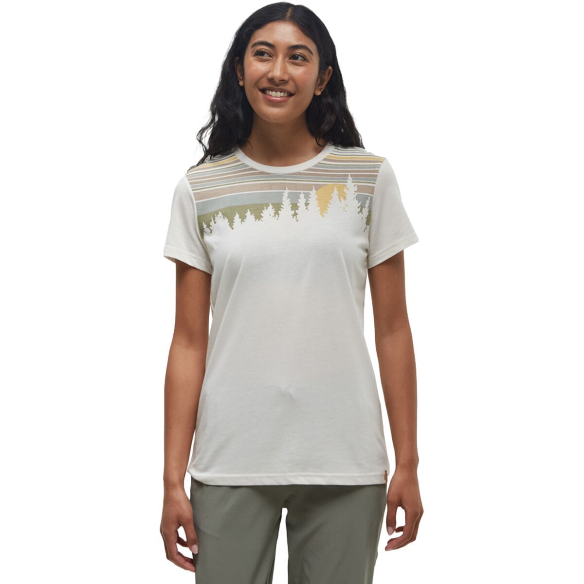 Image of Tentree Retro Juniper T-Shirt - Women's Undyed/Driftwood, XL