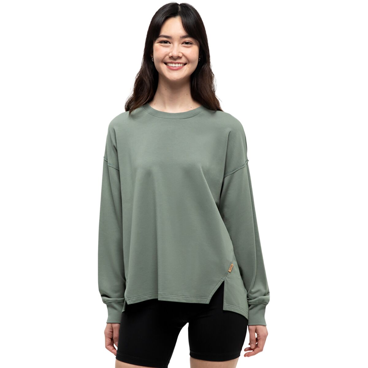 Image of Tentree Sooke Crew Sweatshirt - Women's Agave Green, L