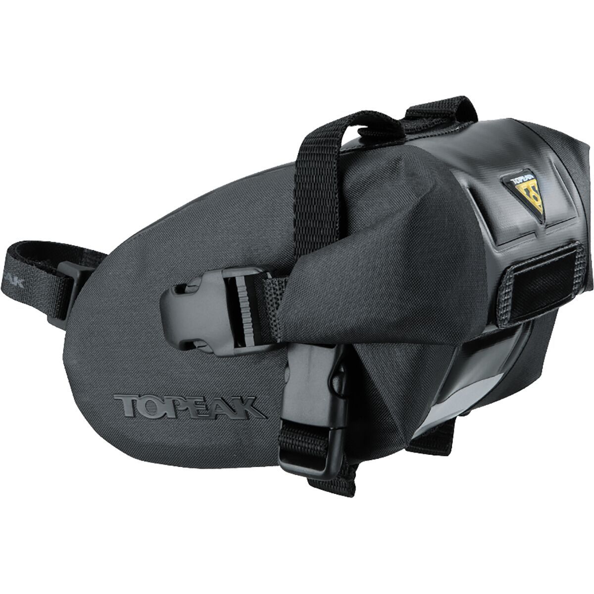 Image of Topeak Wedge DryBag Saddle Bag - Strap Mount Black, S
