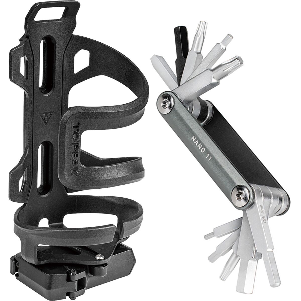 Image of Topeak DualSide Cage Pro + ToolBox N11 Black, One Size