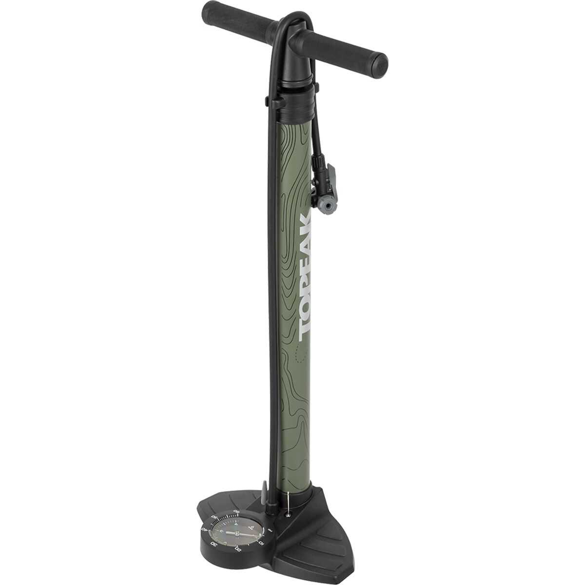 Image of Topeak JoeBlow Mountain II Floor Pump Green/Black, One Size