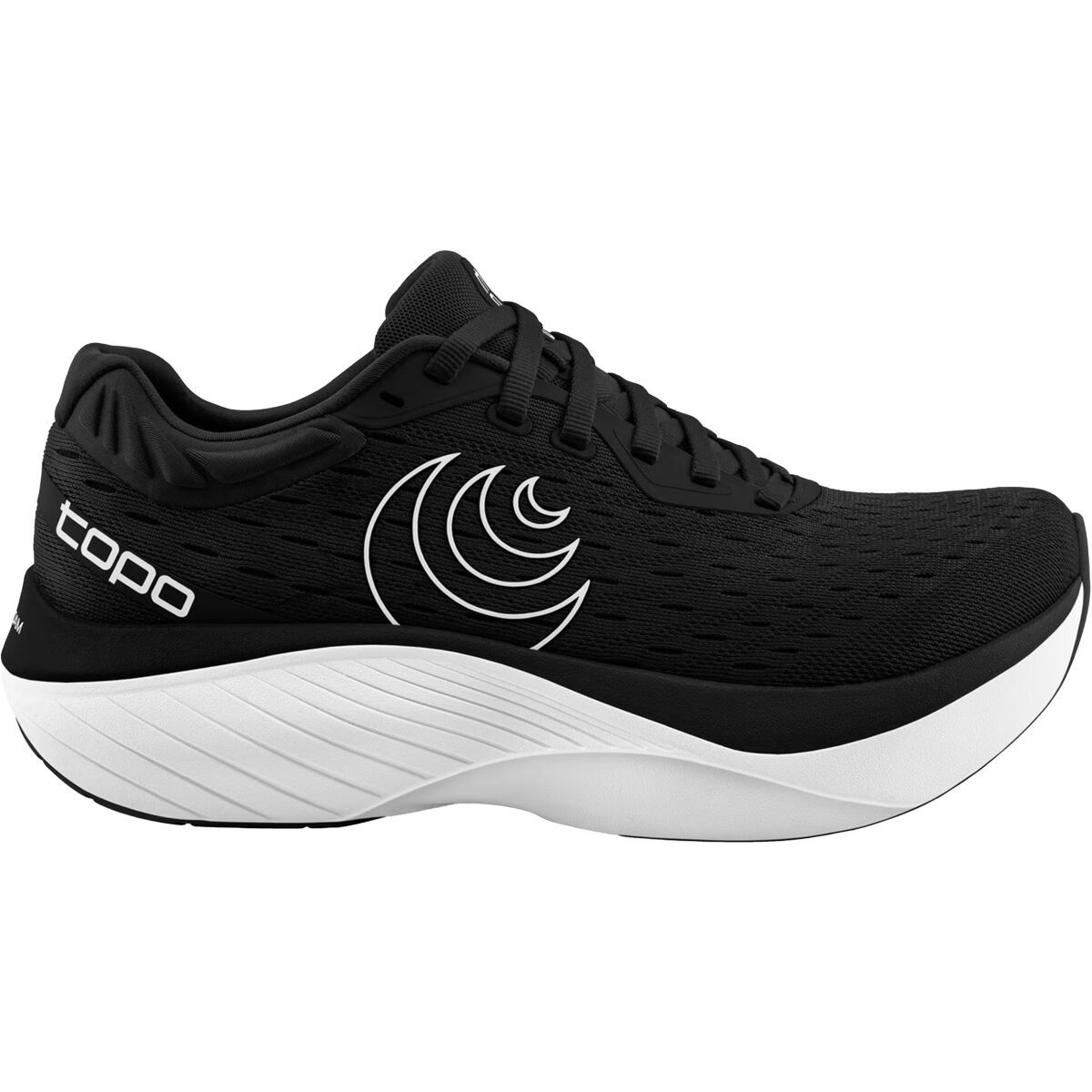 Image of Topo Athletic Atmos Running Shoe - Men's Black/White, 9.0