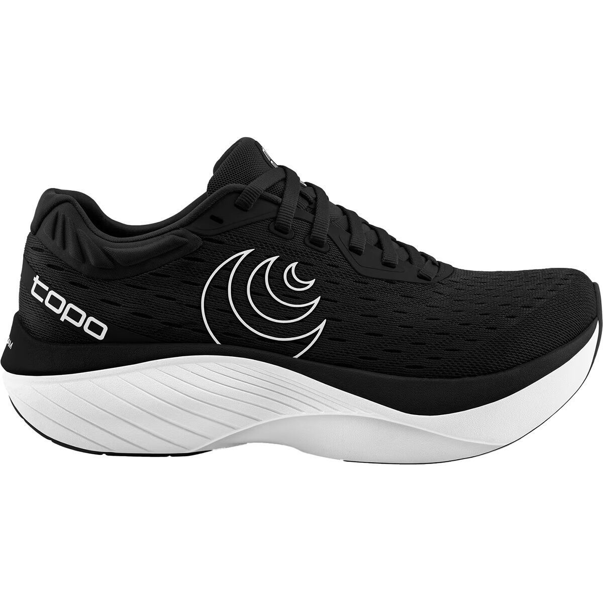 Image of Topo Athletic Atmos Running Shoe - Women's Black/White, 7.5