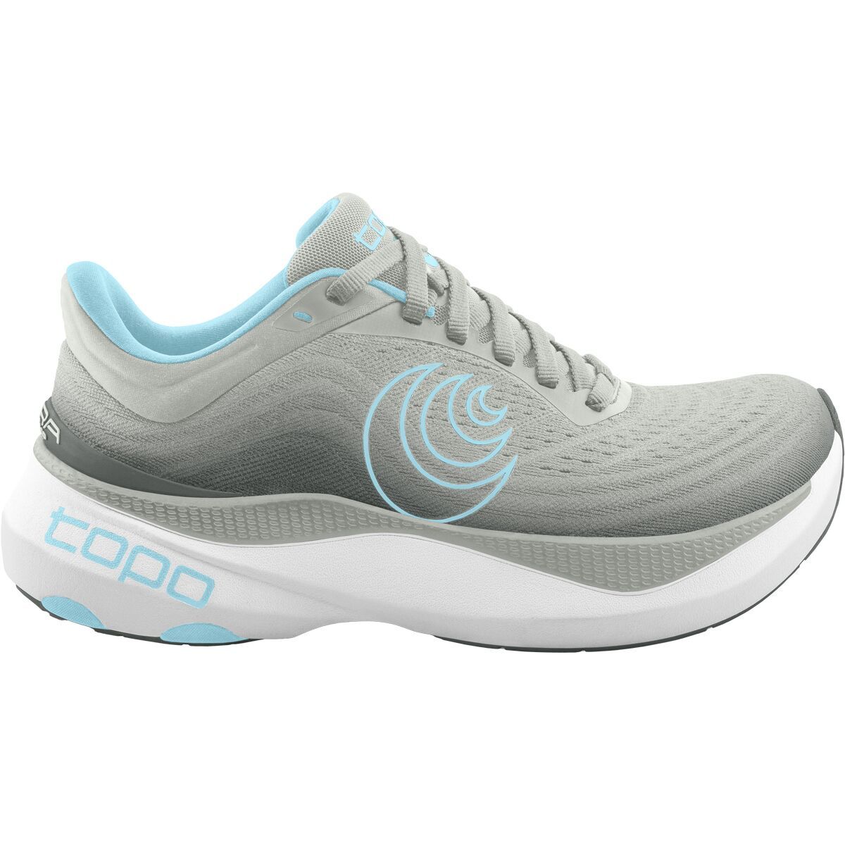 Image of Topo Athletic Aura Running Shoe - Women's Grey/Blue, 8.5