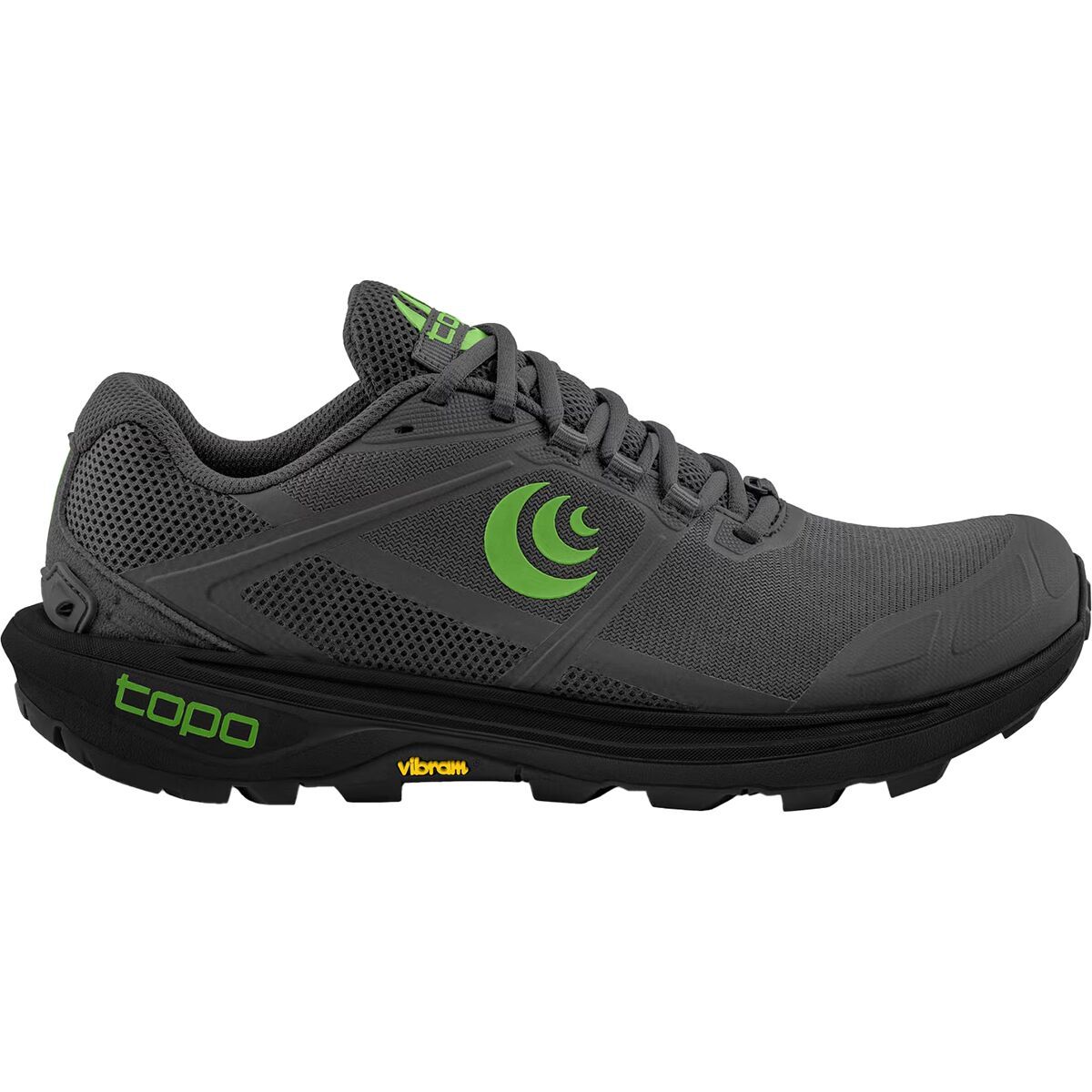 Image of Topo Athletic Terraventure 4 Trail Running Shoe - Men's Dark Grey/Green, 11.0